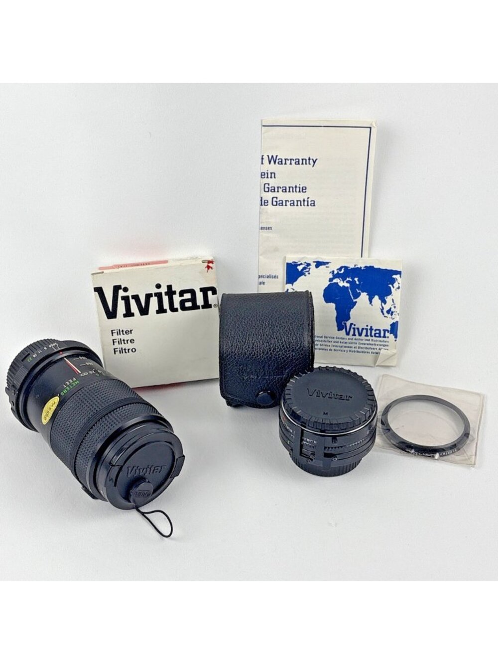Vivitar Lot 70-150mm Macro Focusing Zoom + Auto Tele Converter 2X-5 + Filters